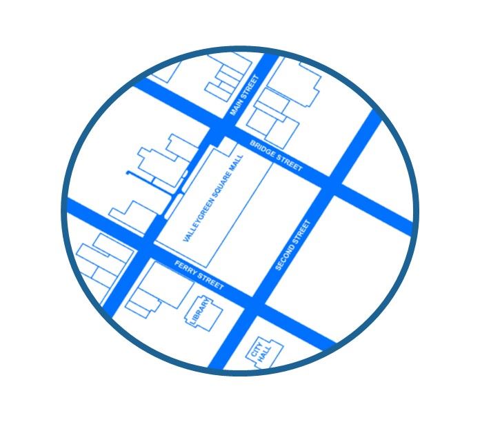 Dowtown Aerial Graphic