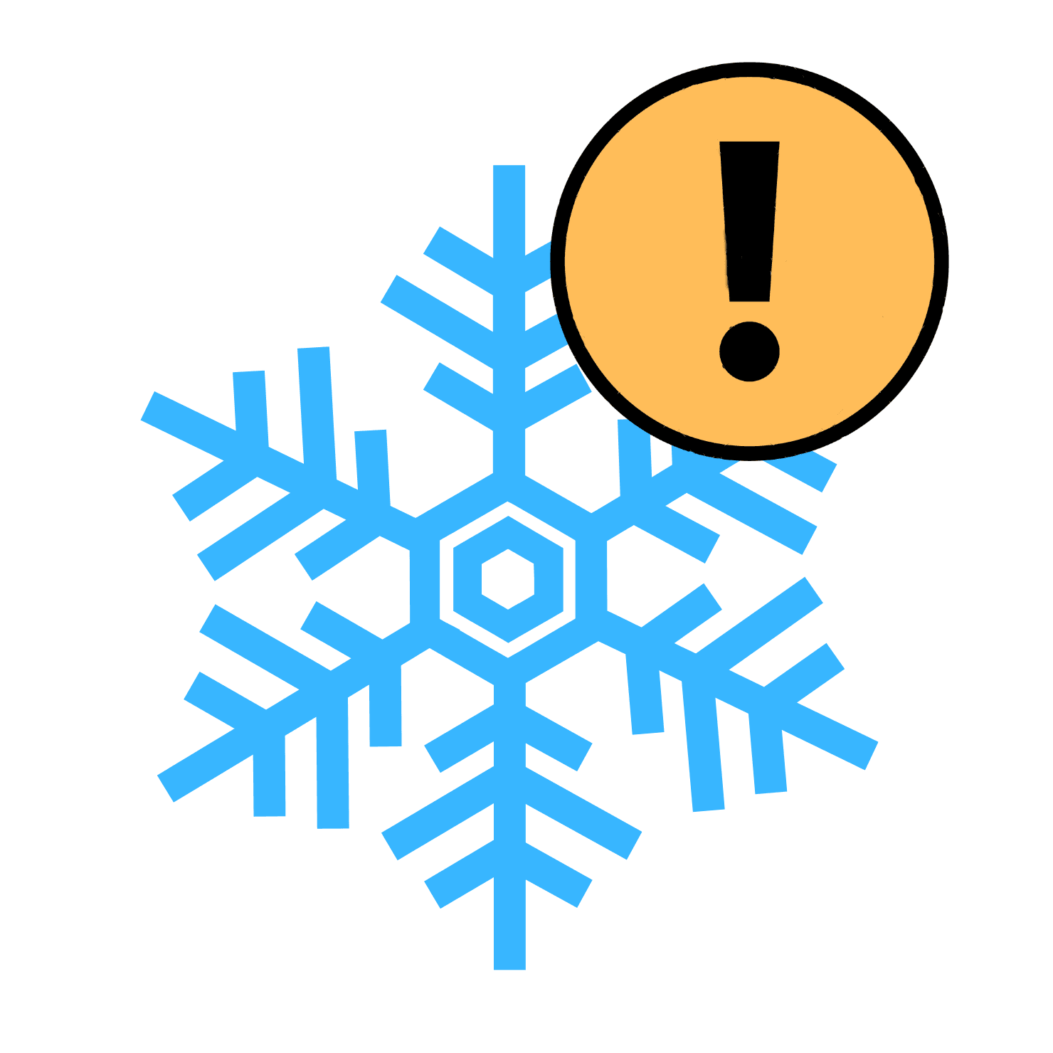 Snow Emergency Alert Icon