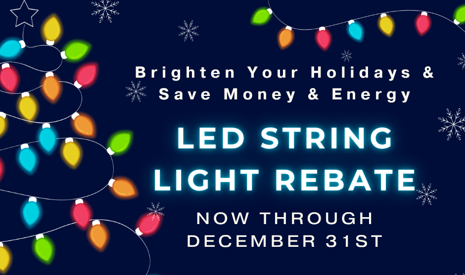 LED String Light Rebate Now Through December 31st